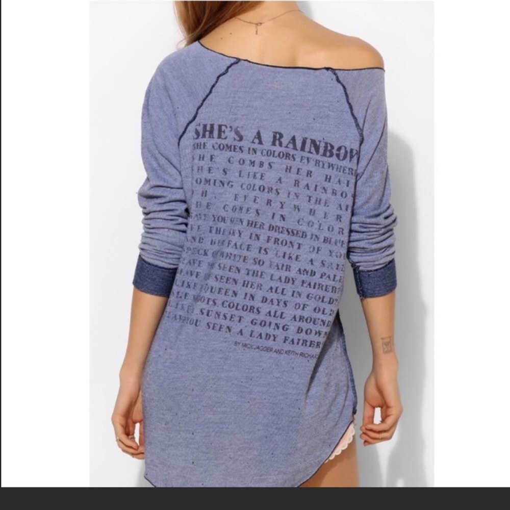 Urban Outfitters Lyric Culture She’s A Rainbow Top